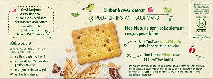 Mon 1er PETIT BEURRE AUX PEPITES DE CHOCOLAT composition